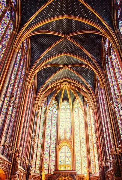 Berühmte heilige kapelle in paris, franz — Stockfoto