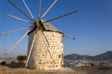 Mill at Bodrum, Turkey clipart