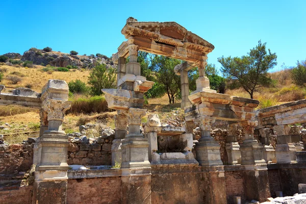 stock image Fountain of Trajan, Ephesus, Turkey