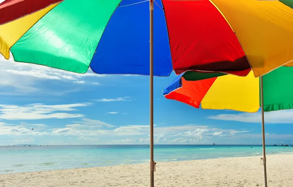 Beach parasols — Stock Photo, Image