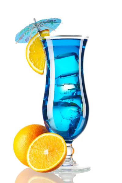 Синій коктейль Кюрасао — стокове фото