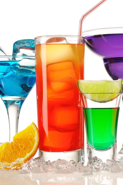 Tropical cocktails close-up — Stock Photo, Image