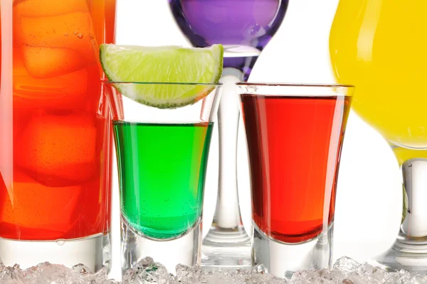 Tropical cocktails close-up — Stock Photo, Image