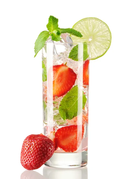 Strawberry mojito cocktail — Stock Photo, Image