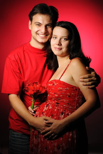 임신 부부 — 스톡 사진