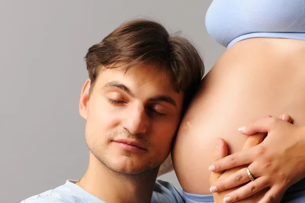 Coppia incinta — Foto Stock