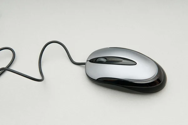 Počítačová myš na pozadí - návrh technologie — Stock fotografie