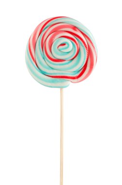 Colorful lollipop isolated on the white clipart
