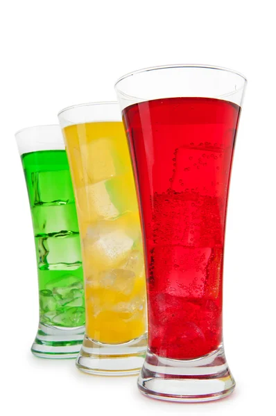stock image Colourful cocktail in glasses