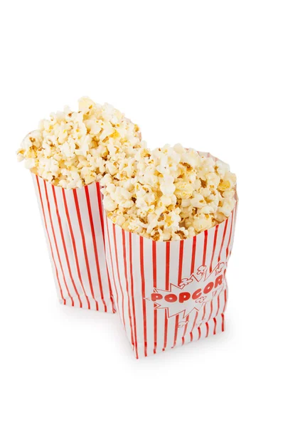 Popcorn bag isolated on the white background — Stock Photo, Image