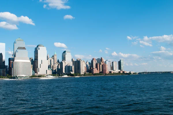 New york city - 4 září - panorama s mrakodrapy — Stock fotografie