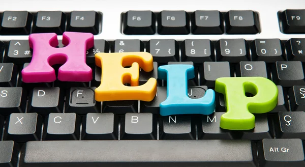 HELP concept with letters on keyboard — Stock Photo, Image