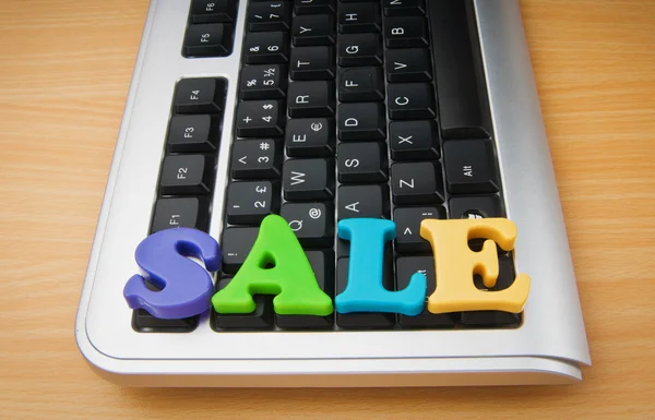 Prodej slovo na klávesnici — Stock fotografie