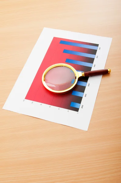 Business concept with charts — Stock Photo, Image