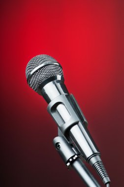 Audio microphone against the background clipart