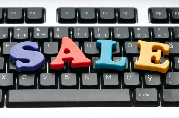 Sprzedaż słowo na klawiaturze — Zdjęcie stockowe