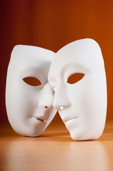 연극 컨셉의 마스크 — 스톡 사진