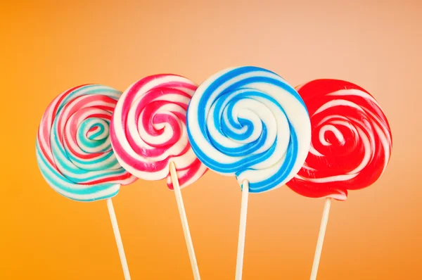 Colorful lollipop against the background Royalty Free Stock Images