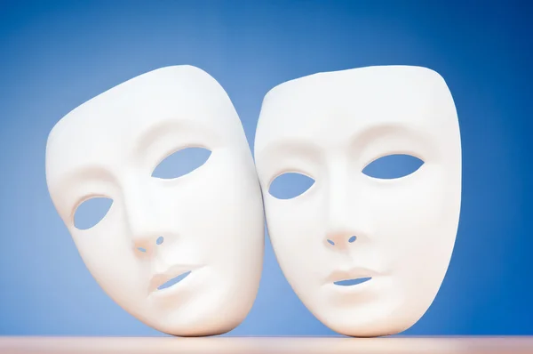 Masks with theatre concept Stock Photo