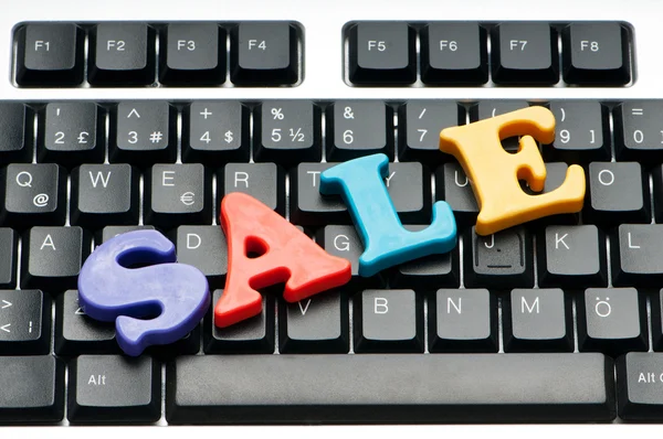 VENTA palabra en el teclado — Foto de Stock