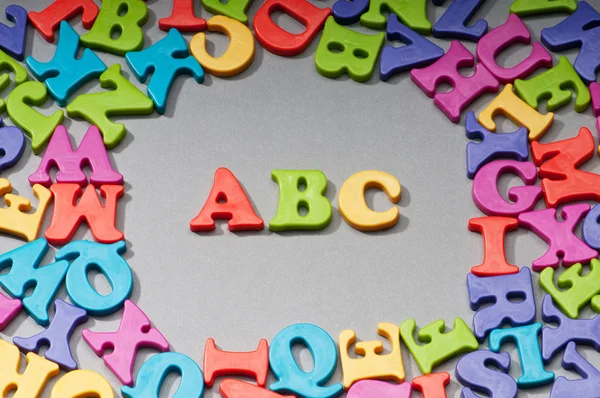 Tidig utbildning koncept med bokstäver — Stockfoto