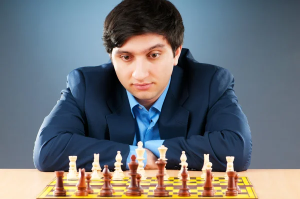 FIDE Grand Master Vugar Gashimov (Dünya Sıralaması - 12) iclası üzerinden — Stok fotoğraf