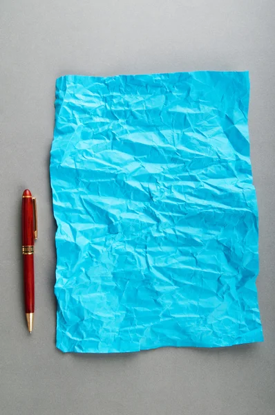 Pen on the sheet of paper — Stock Photo, Image