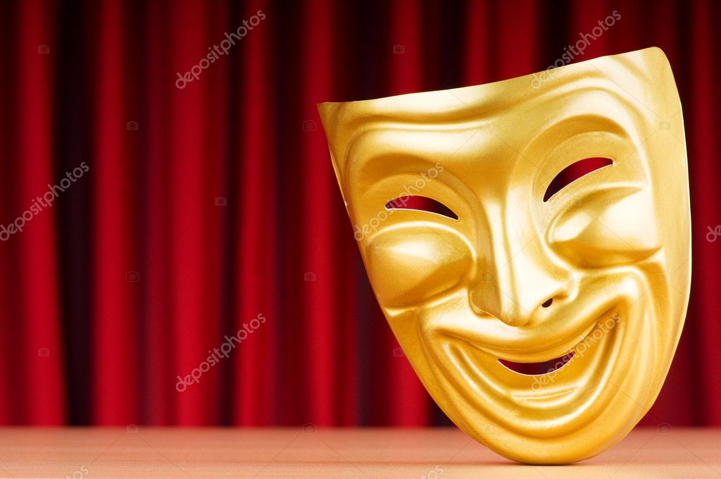 Theatre mask against the background Stock Photo by ©Elnur_ 5612785
