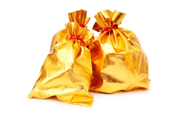 stock image Golden sacks full of something good