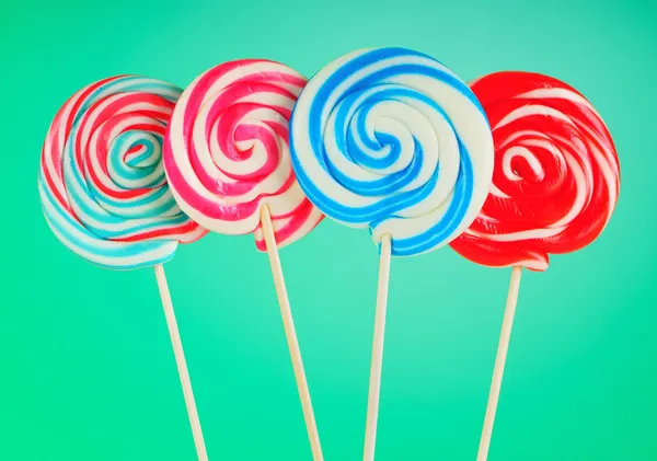 Colorful lollipop against the background Stock Photo