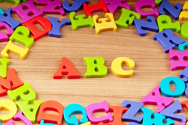 Concept d'éducation préscolaire avec lettres — Photo