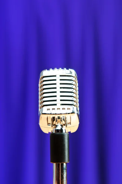 Microfono audio sullo sfondo — Foto Stock
