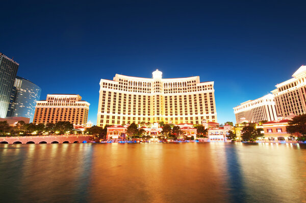 Las Vegas - 11 Sep 2010 - Bellagio Hotel Casino during sunset