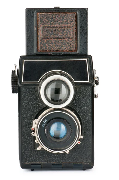 stock image Vintage film camera isolated on white