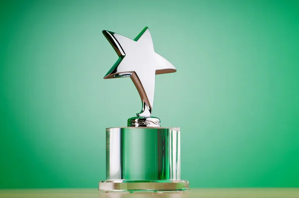 Star award against gradient background — Stock Photo, Image