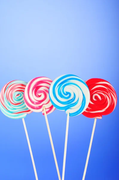 Colorful lollipop against the background Stock Image
