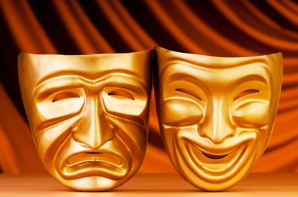 Masky s konceptem divadla — Stock fotografie