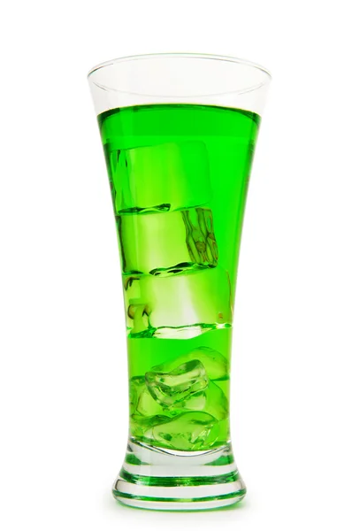 Kleurrijke cocktail in glazen met ijs — Stockfoto