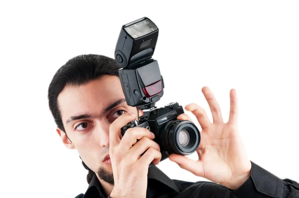 Photographer with the digital camera — Stock Photo, Image