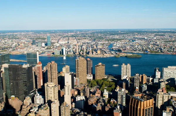 Панорама Нью-Йорку з високих хмарочосів — стокове фото