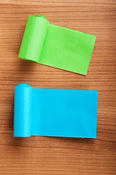 Κομμάτια χαρτιού με χώρο για το μήνυμά σας — Φωτογραφία Αρχείου