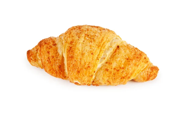 Concepto de desayuno - croissant aislado en blanco — Foto de Stock