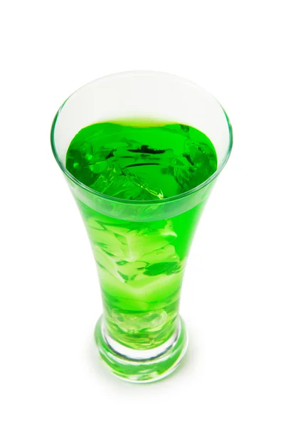 Pestrý koktejl v brýlích s ledem — Stock fotografie