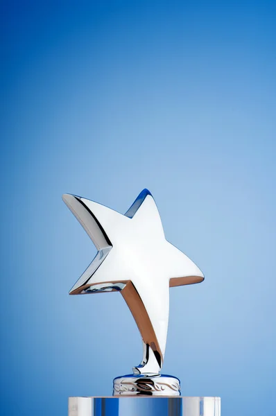 Premio estrella contra el fondo degradado — Foto de Stock