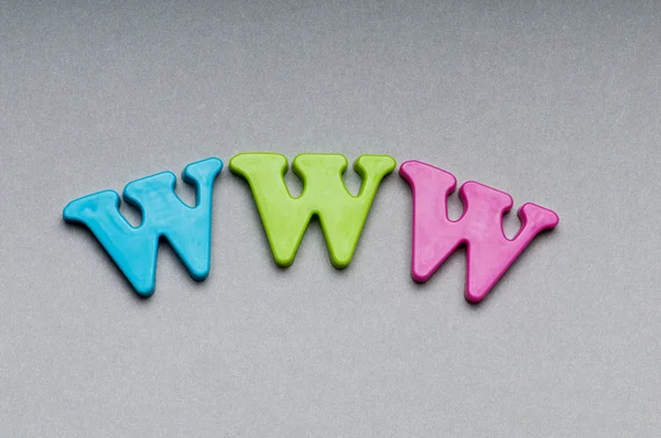 WWW letters on the background — Stock Photo, Image