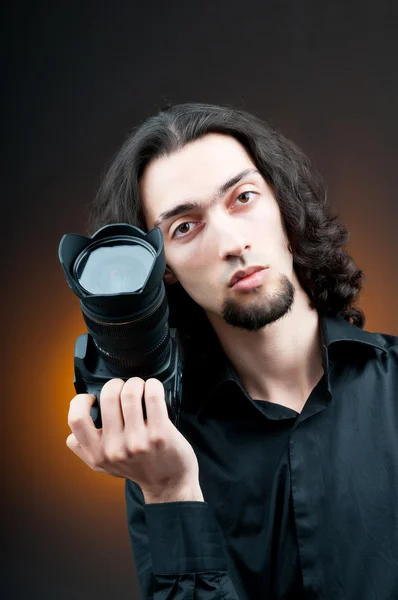 Photographer with the digital camera — Stock Photo, Image