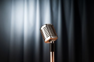 Audio microphone against the background clipart