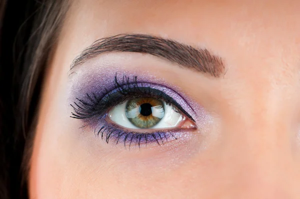 Close-up van vrouw oog — Stockfoto