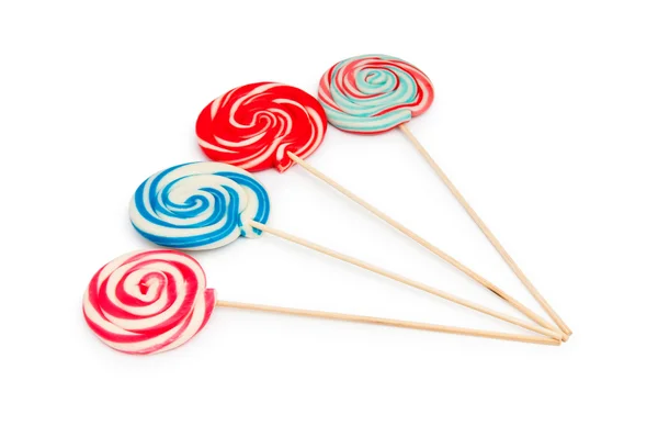 Colorful lollipop isolated on the white — Stock Photo, Image