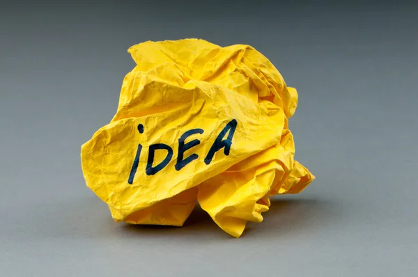 紙でアイデアの概念を拒否 — ストック写真